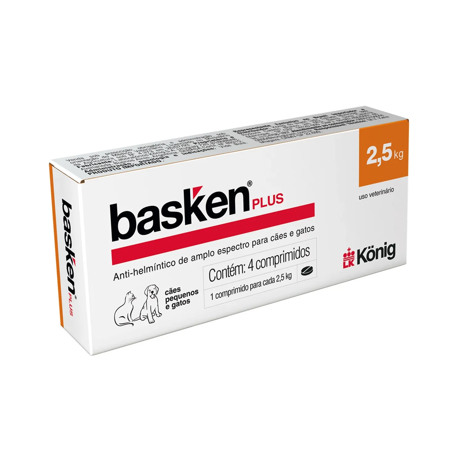 Vermífugo Basken Plus para Cães e Gatos
